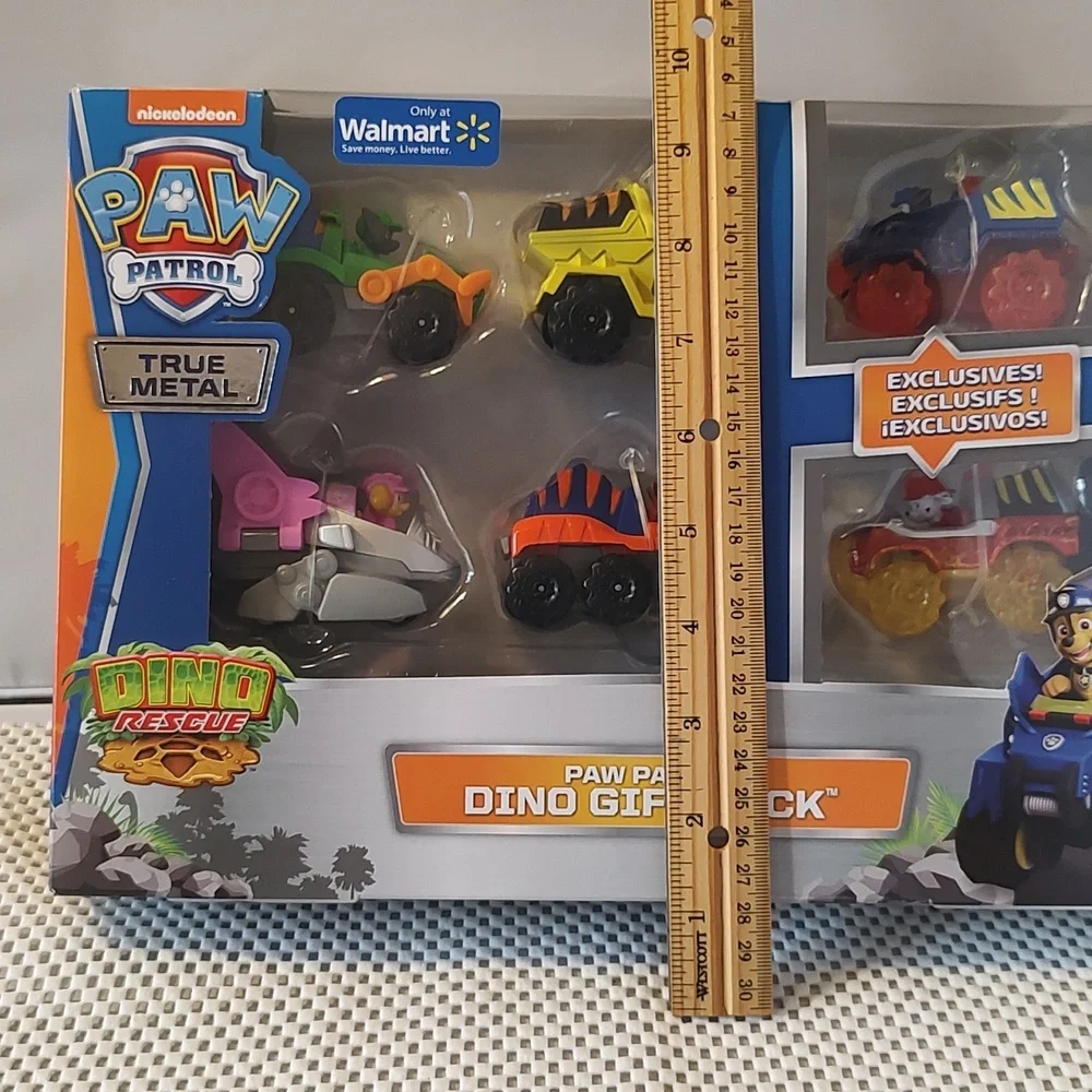 Paw Patrol Dino Gift Pack Nickelodeon Dino Rescue True Metal 6 vehicles NWT